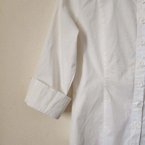 White Cotton Button Up - Picture 4 of 6